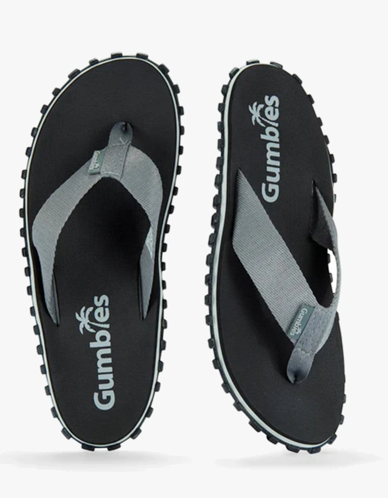 DUCKBILL Unisex Waterproof Flip-Flops Black/Grey