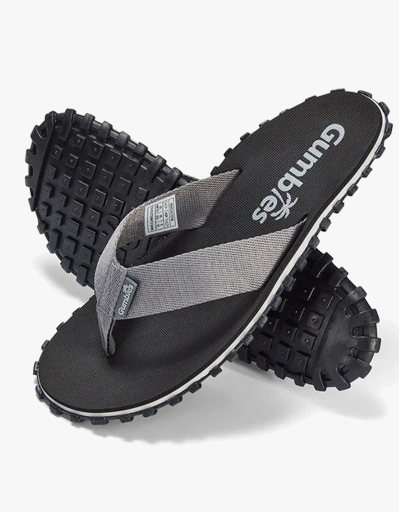 DUCKBILL Unisex Waterproof Flip-Flops Black/Grey