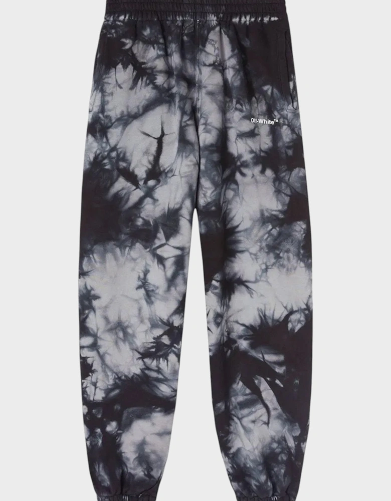 Diag Tie Dye Slim Sweatpant Warm Grey