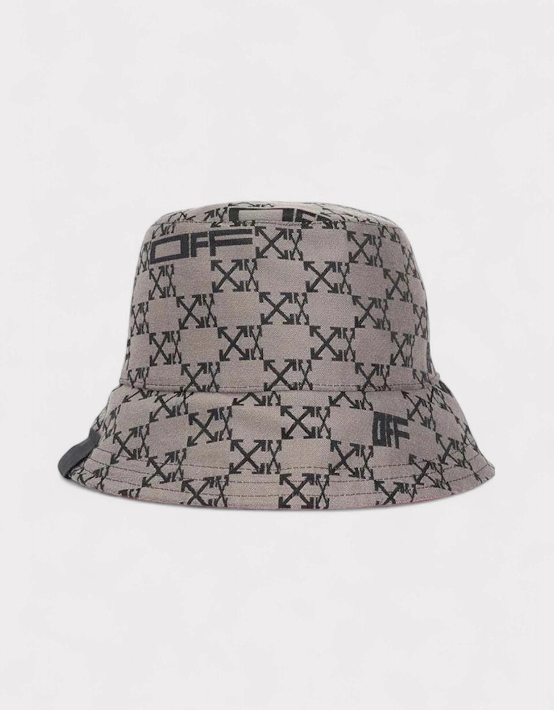 Women's Off-White Reversible Bucket Hat Brown Pink - Grey - Size: O/S