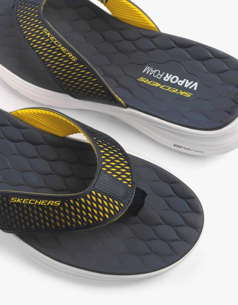 VAPOR FOAM SANDAL - SAYTO Mens Sandals Navy/Yellow