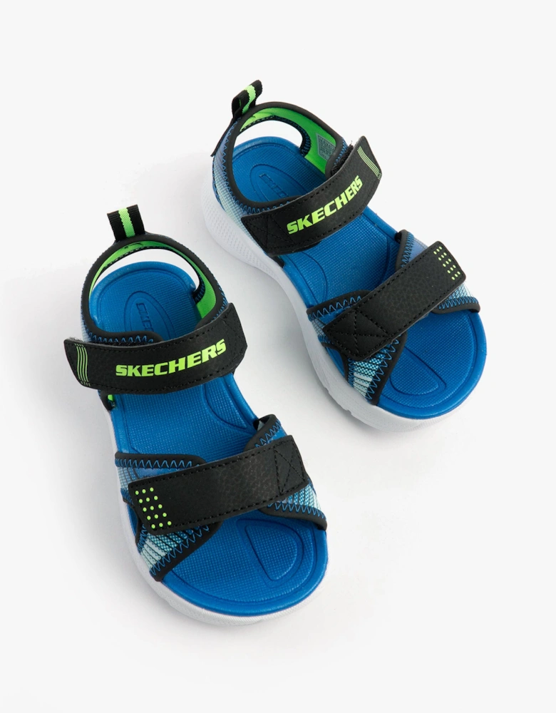 MICROSPEC - SPLASH Boys Sandals Black/Lime