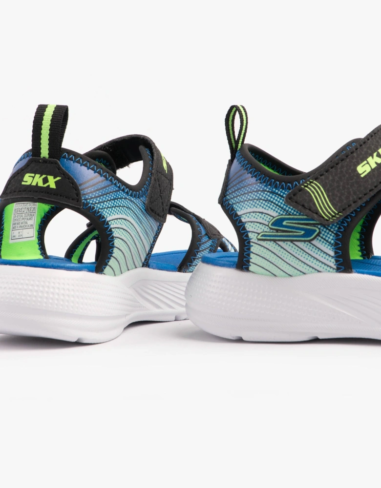 MICROSPEC - SPLASH Boys Sandals Black/Lime