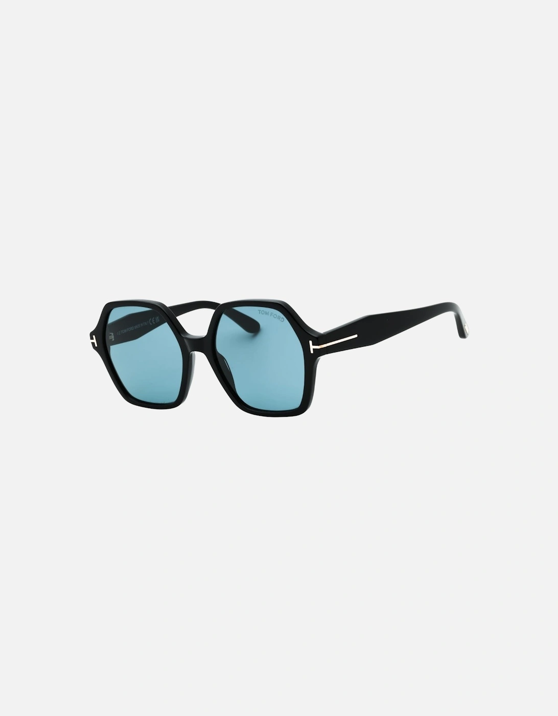 Romy Smoke Hex Lens Shiny Black Sunglasses, 3 of 2