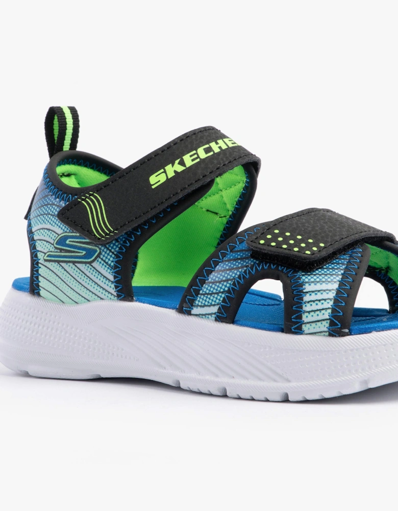MICROSPEC - SPLASH Boys Sandals Black/Lime