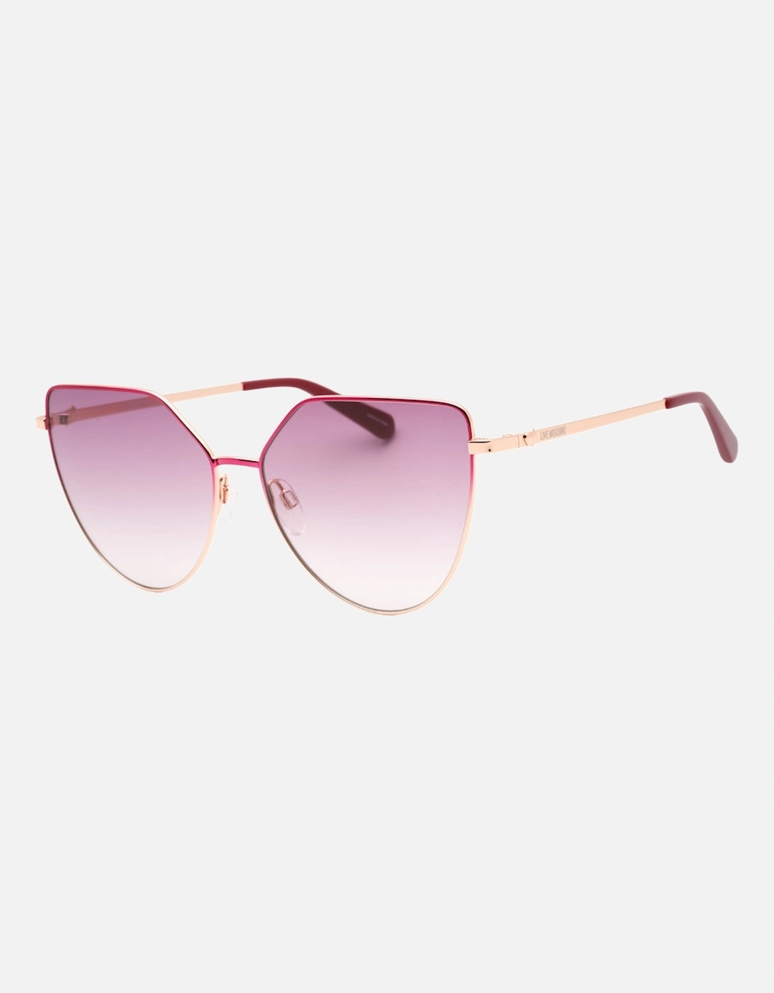 Fuchsia Pink Lens Rose Gold Frame Sunglasses, 3 of 2