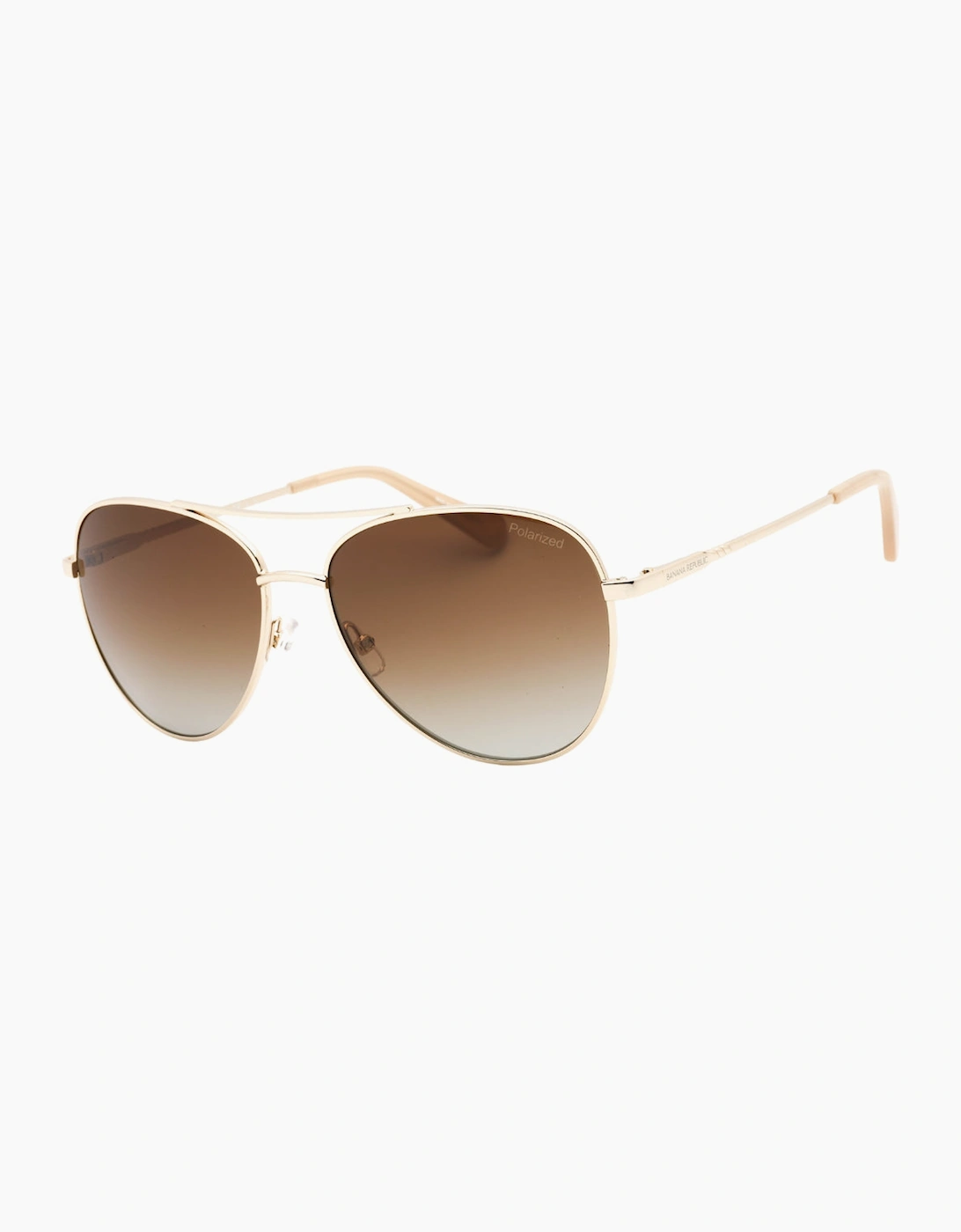 Women's Banana Republic Brown SF PZ Lens Light Gold Sunglasses - Size: ONE size