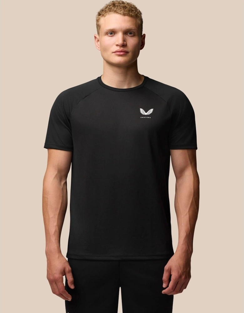 Adapt Training T-Shirt Polyester Men's Black Activewear T-Shirts