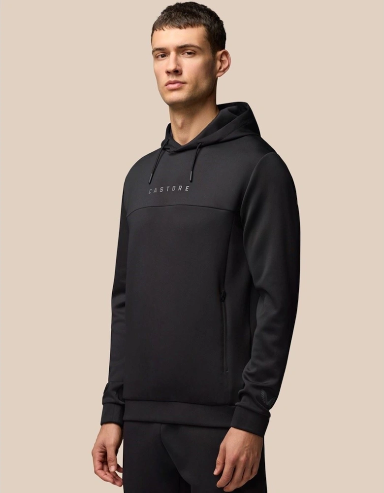 Scuba Hoody Polyester Men's Black Hoodies