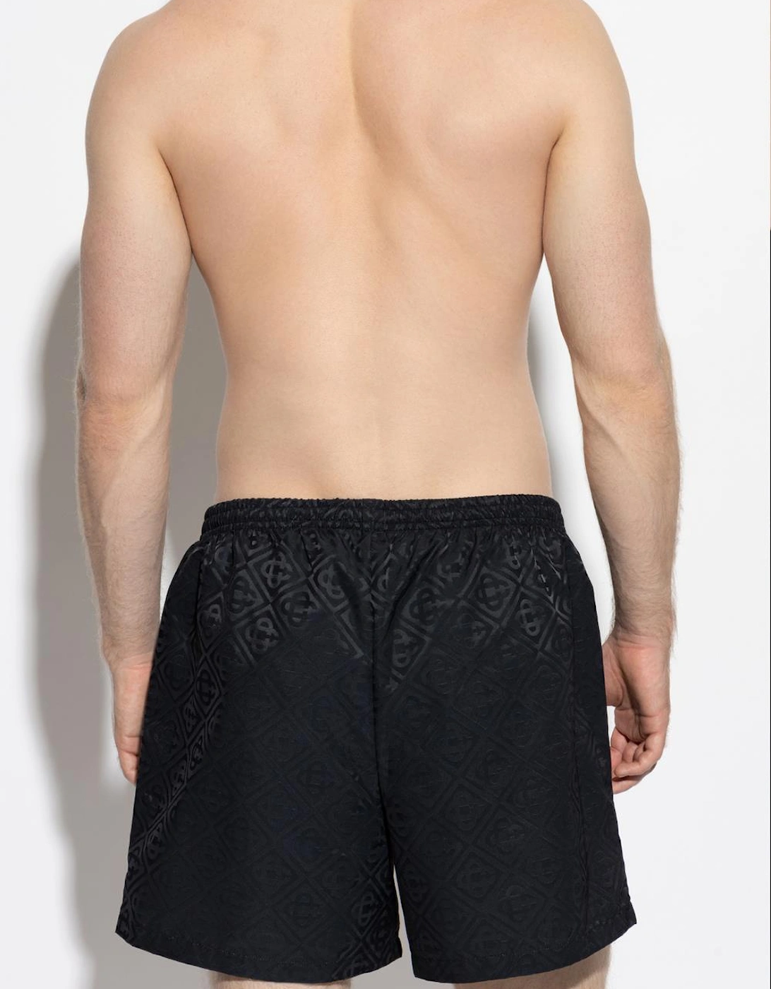 Monogram Swim Shorts in Black