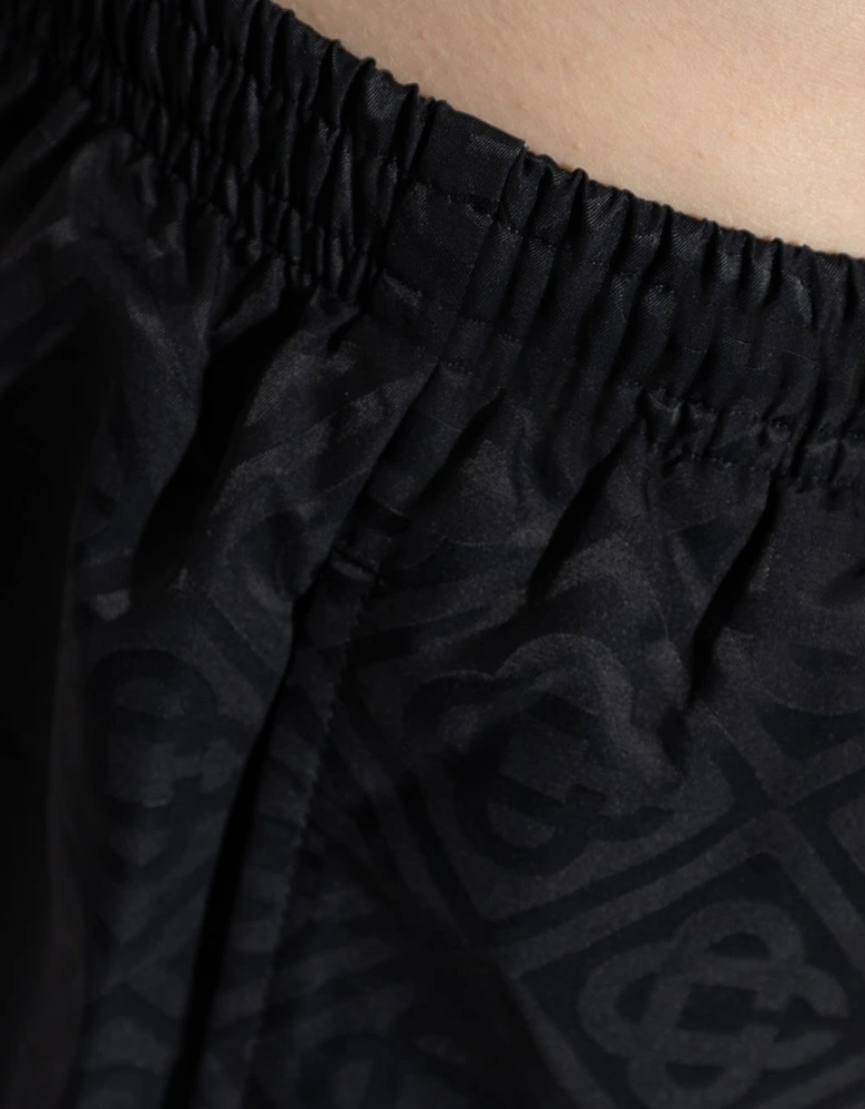 Monogram Swim Shorts in Black