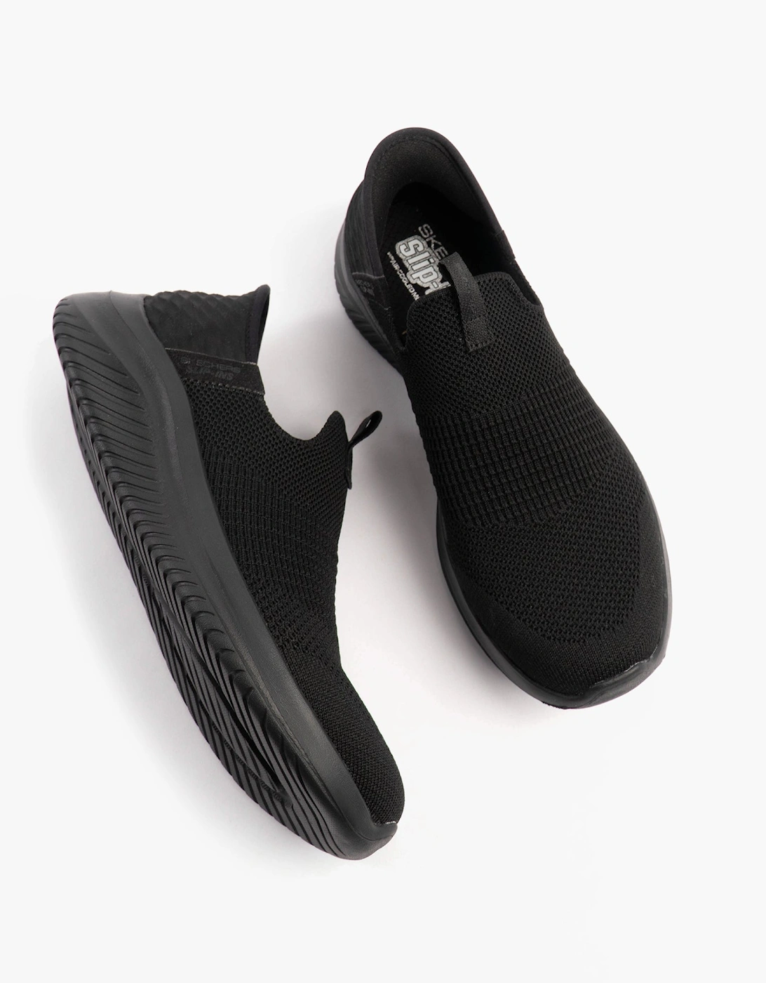 403844L/B SLIP-INS: ULTRA FLEX 3.0 - SMOOTH STEP Boys Trainers Black