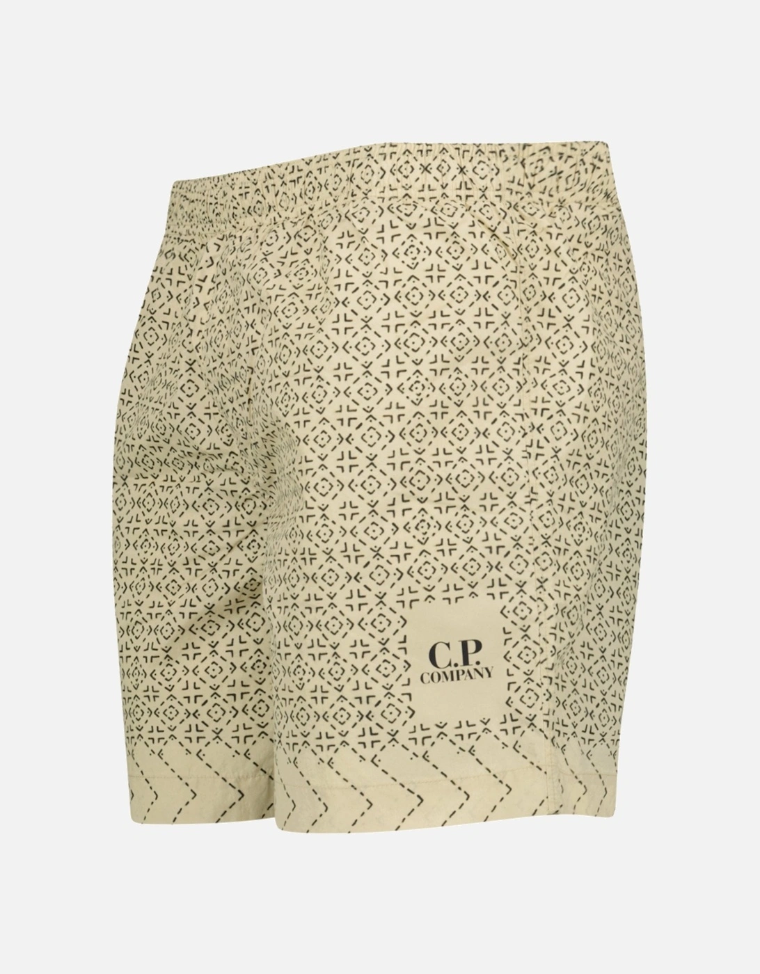 Print Baja Print Flatt Nylon Logo Swim Shorts Beige, 4 of 3