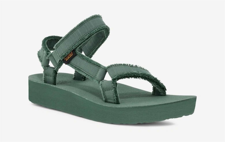 Midform Universal Canvas Women's Silver Pine Sandals