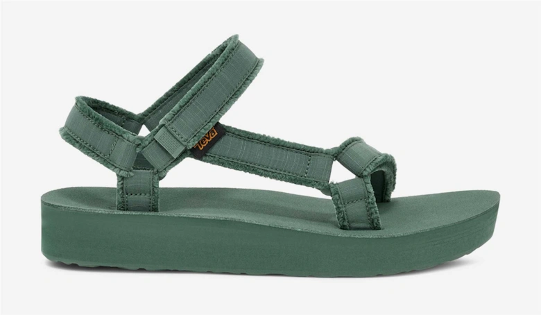 Midform Universal Canvas Women's Silver Pine Sandals