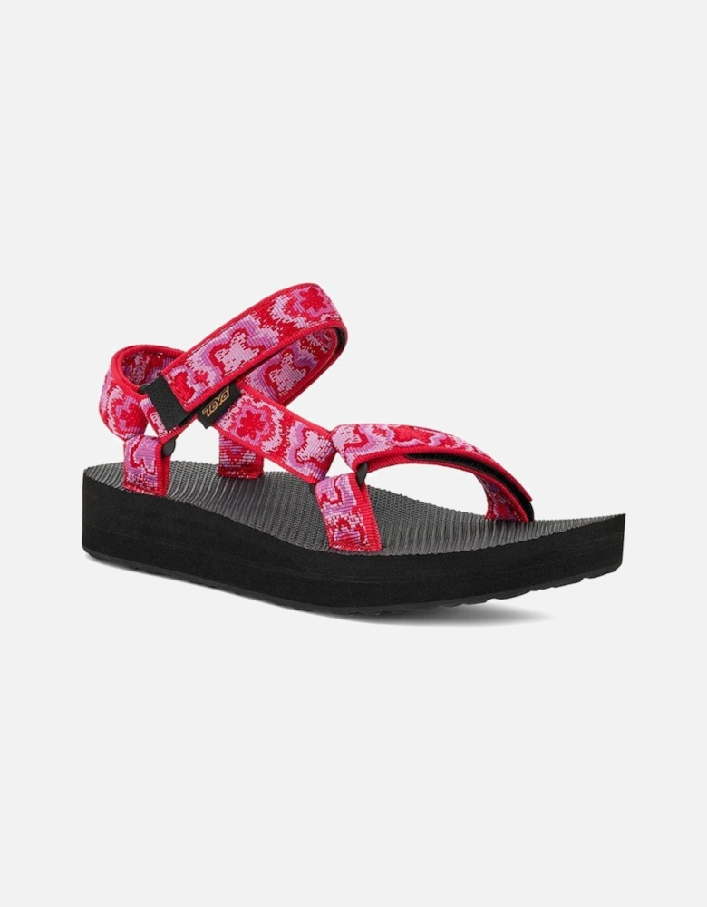 Midform Universal Women's Pink/Purple Floral Sandals