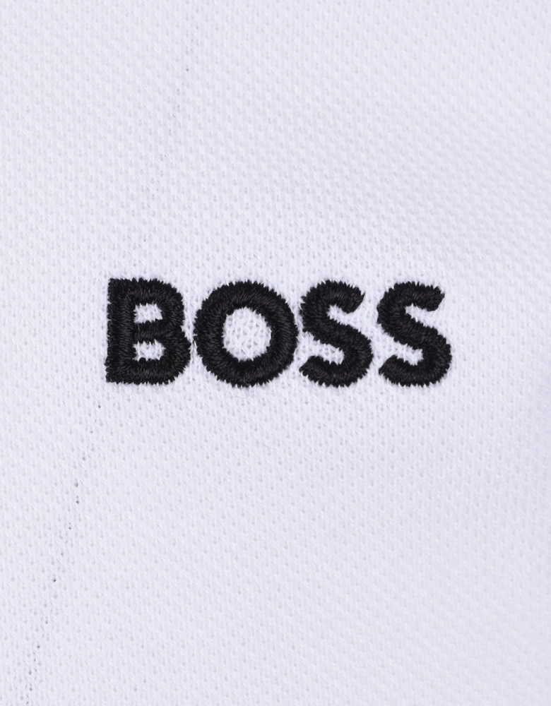 Boss Green Paddy Polo Open White with Blue