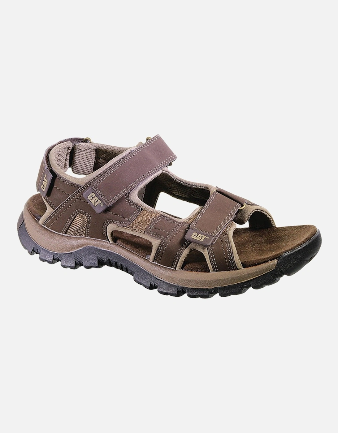 CAT Mens Giles Full Grain Leather Sandals, 2 of 1