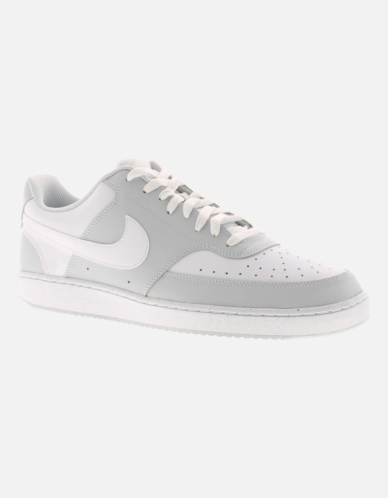 Mens Skate Shoes Court Vision Low Lace Up Rubber Soles Grey UK Size