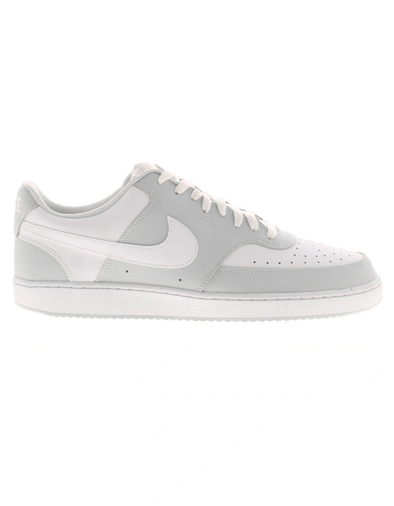 Mens Skate Shoes Court Vision Low Lace Up Rubber Soles Grey UK Size