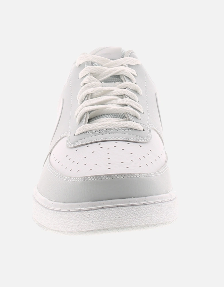 Mens Skate Shoes Court Vision Low Lace Up Rubber Soles Grey UK Size
