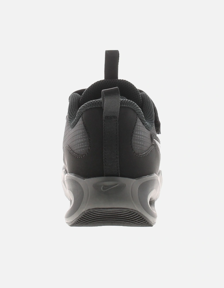 Nike Boys Trainers Air Max Nova Ps Touch Fastening Elastic Laces Black UK Size