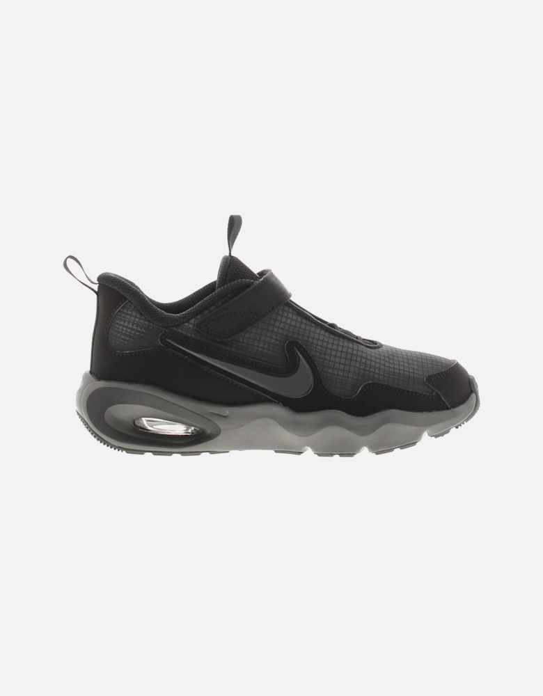 Nike Boys Trainers Air Max Nova Ps Touch Fastening Elastic Laces Black UK Size