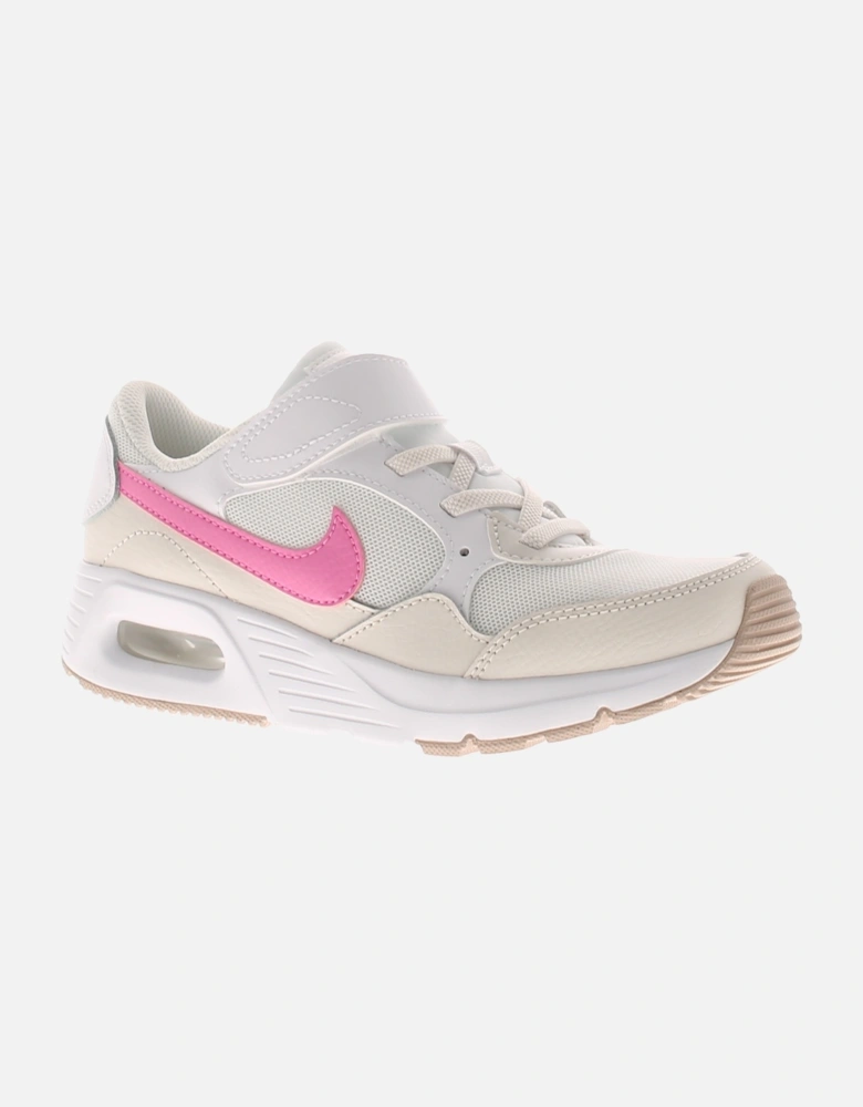 Nike Girls Running Trainers Air Max Nova Ps Touch Fastening White UK Size