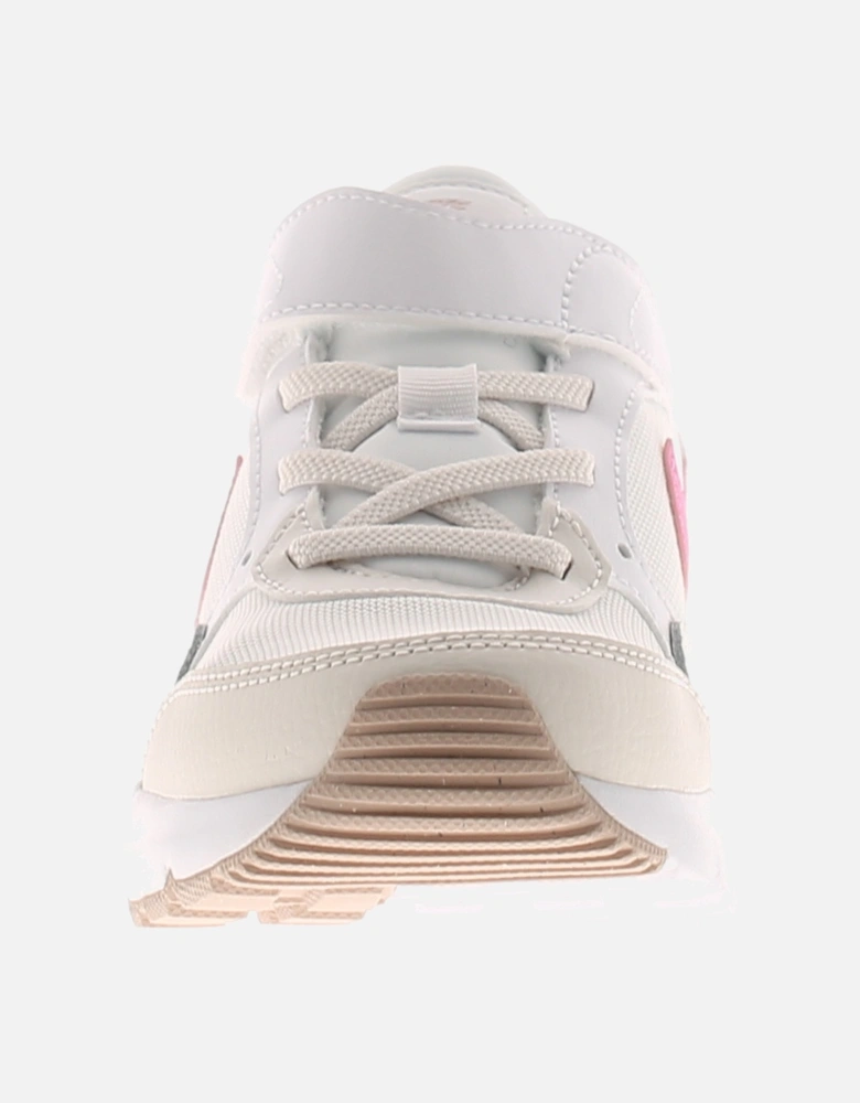 Nike Girls Running Trainers Air Max Nova Ps Touch Fastening White UK Size