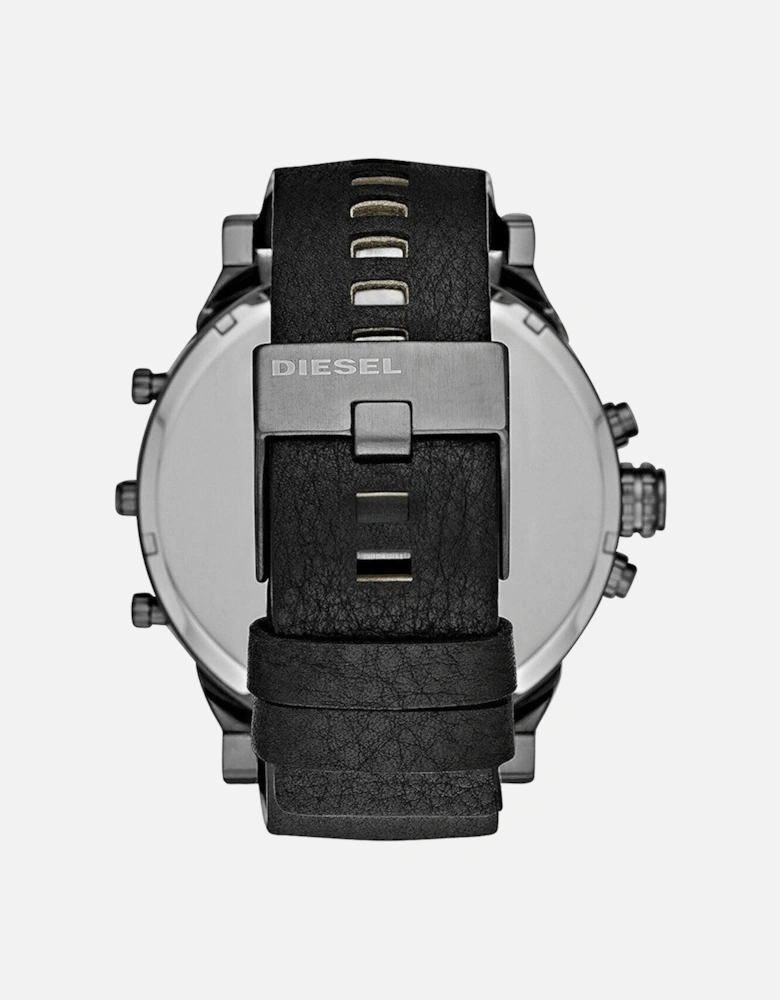 DZ7348 Mr. Daddy 2.0 Black Dial Black Leather Men's Watch