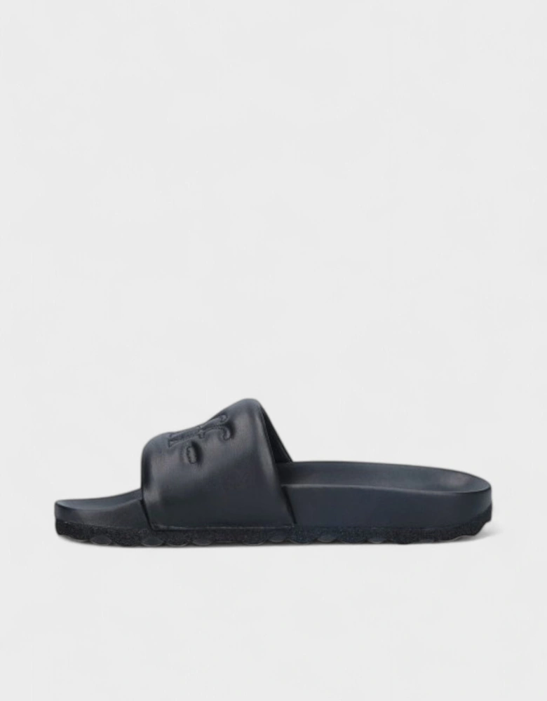 Bookish Leather Sliders