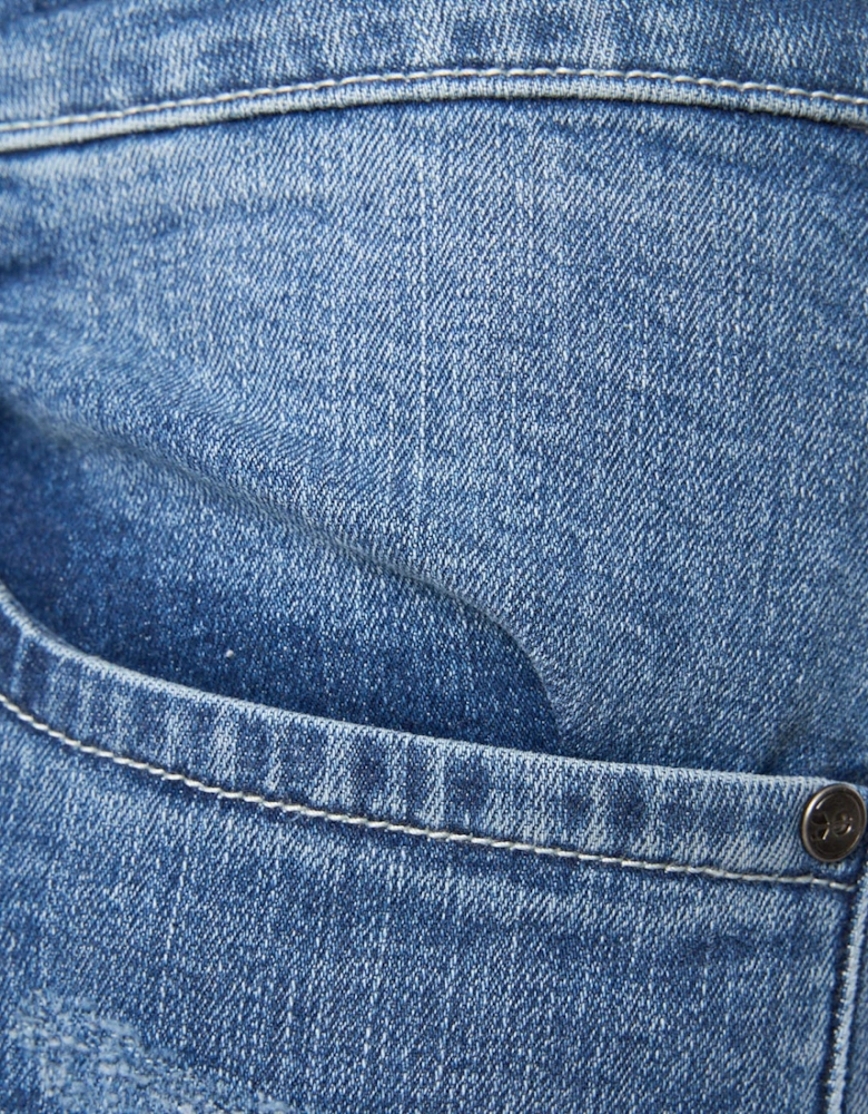 Riptrey Scratch Detail Denim Shorts