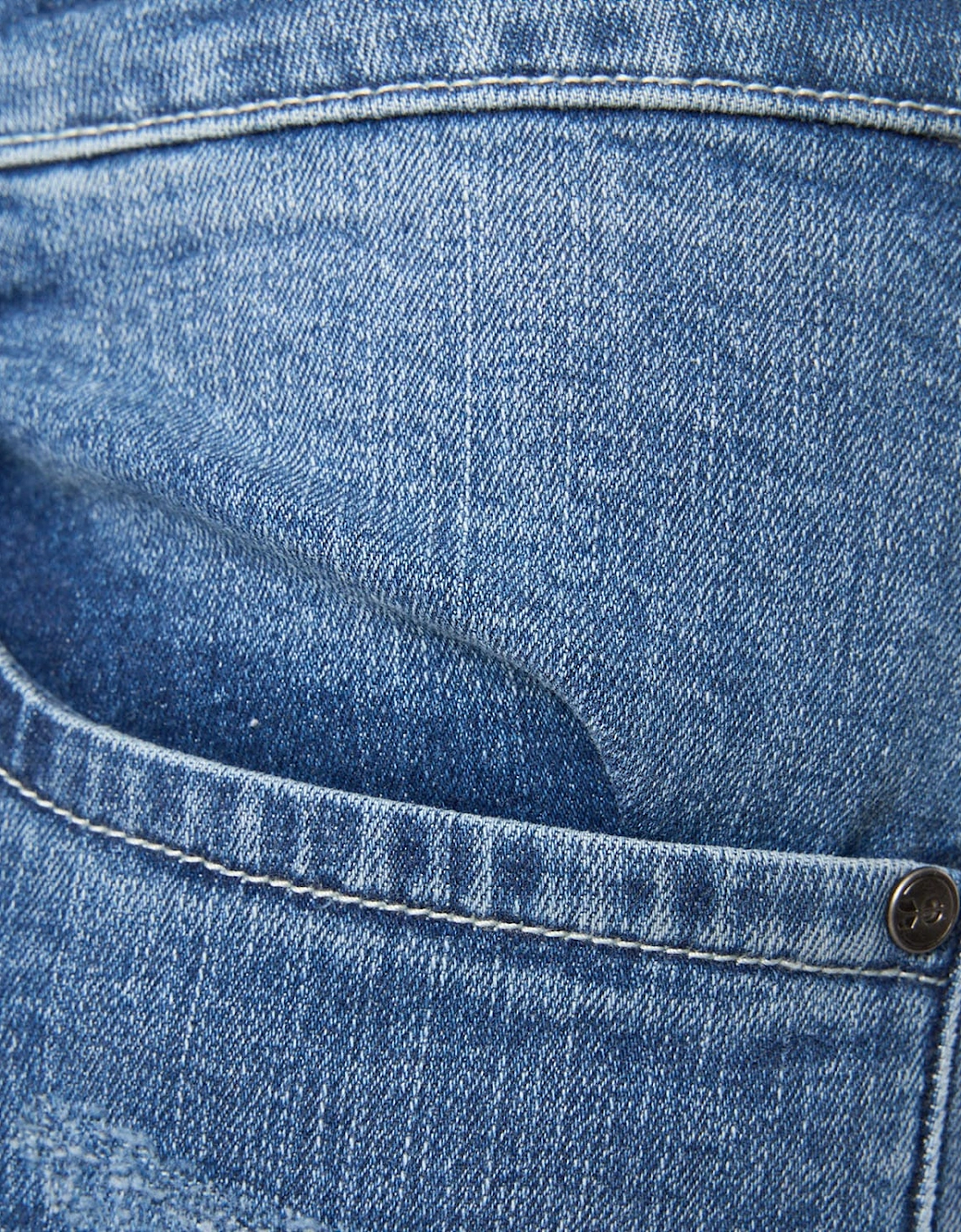 Riptrey Scratch Detail Denim Shorts