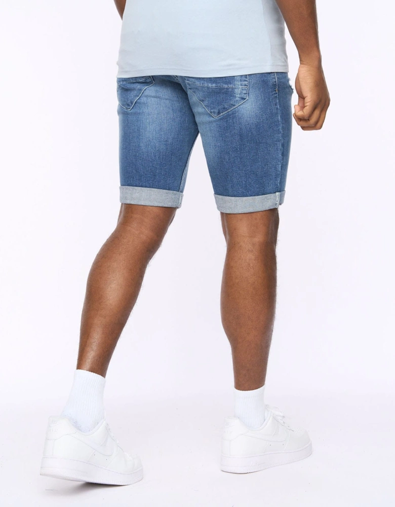 Riptrey Scratch Detail Denim Shorts