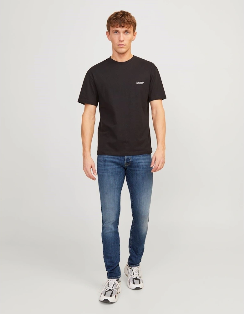 Glenn Fox Cotton Men's Blue Slim Jeans