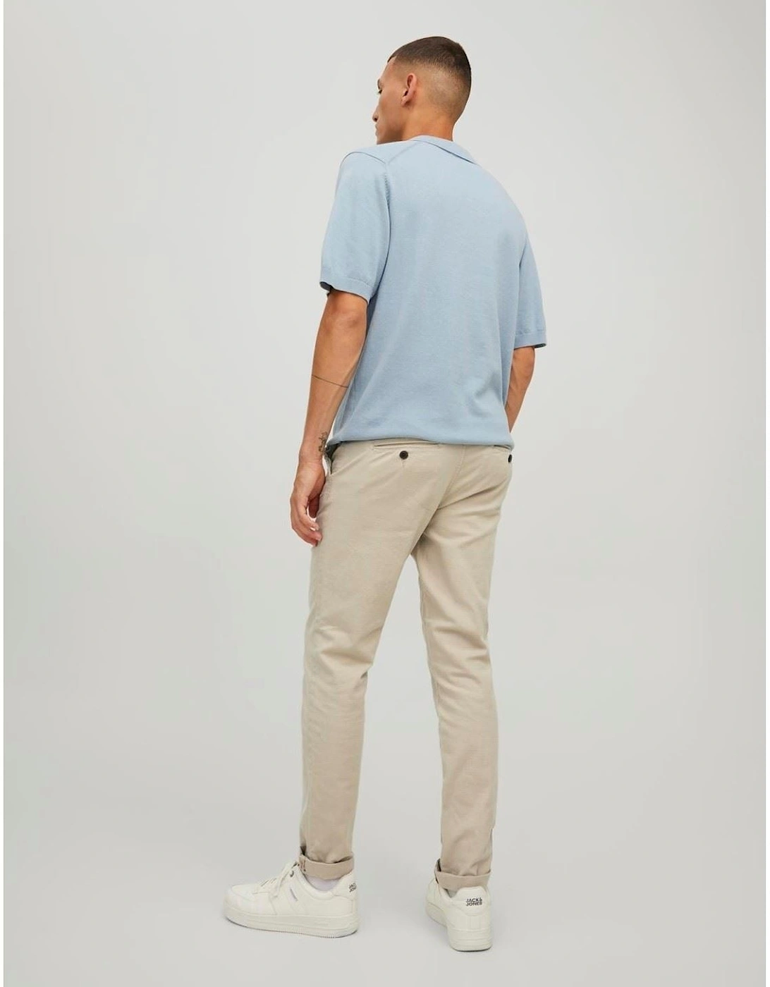 Marco Cotton Men's Off White Chino Pants, 3 of 2