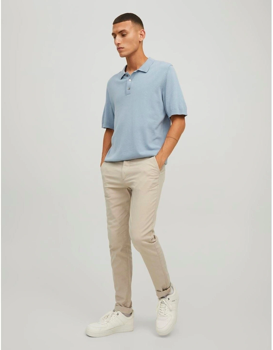 Marco Cotton Men's Off White Chino Pants