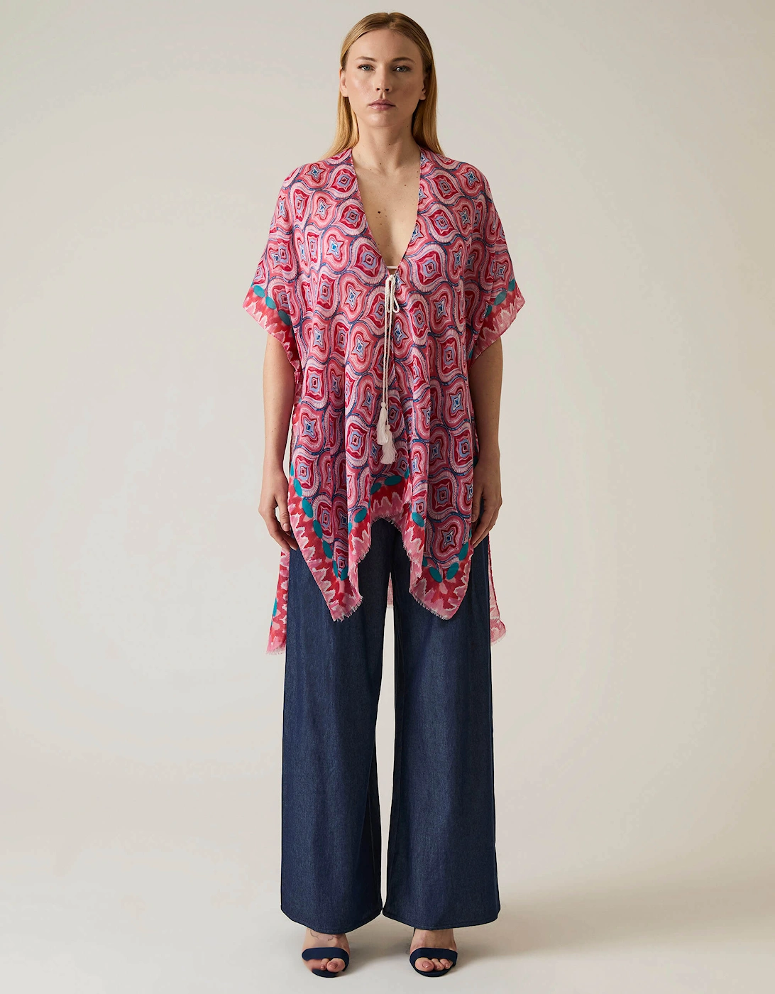 Geometric Print Red Kaftan, 8 of 7