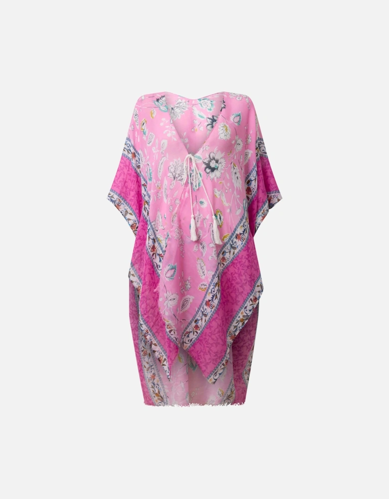 Floral Paisley Pink Kaftan