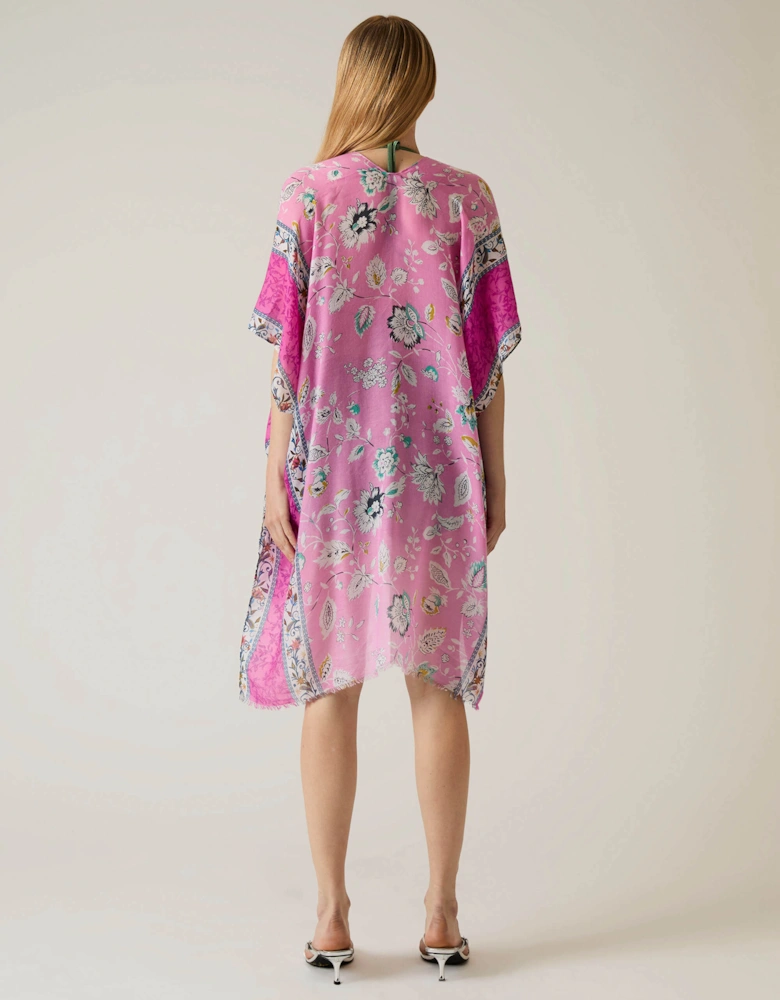 Floral Paisley Pink Kaftan