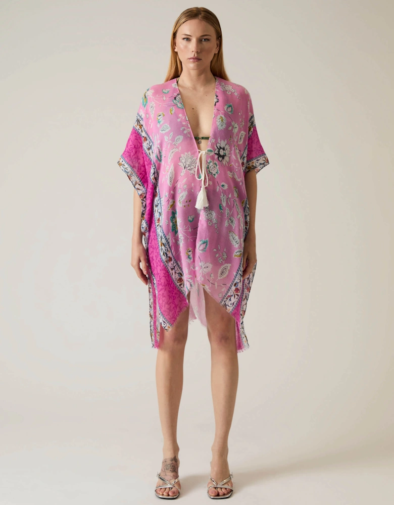 Floral Paisley Pink Kaftan