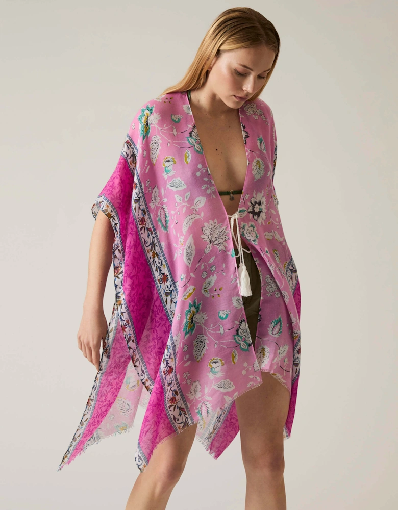 Floral Paisley Pink Kaftan