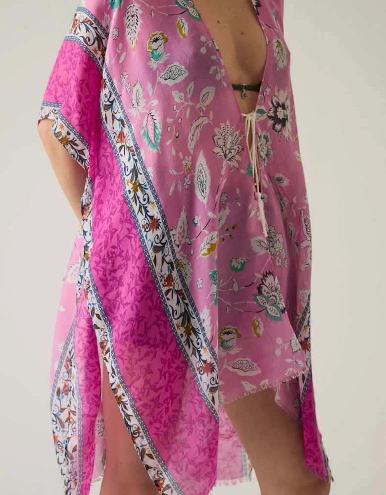 Floral Paisley Pink Kaftan