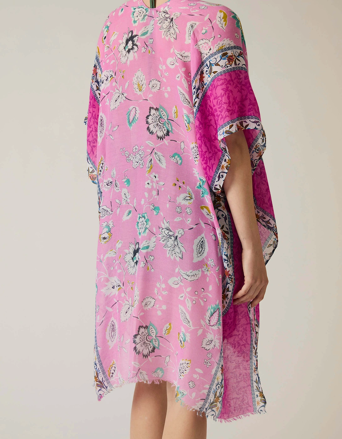 Floral Paisley Pink Kaftan