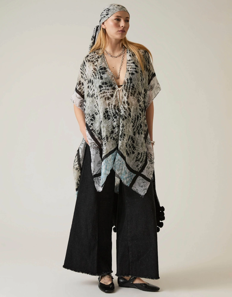 Boho Chic Black Kaftan