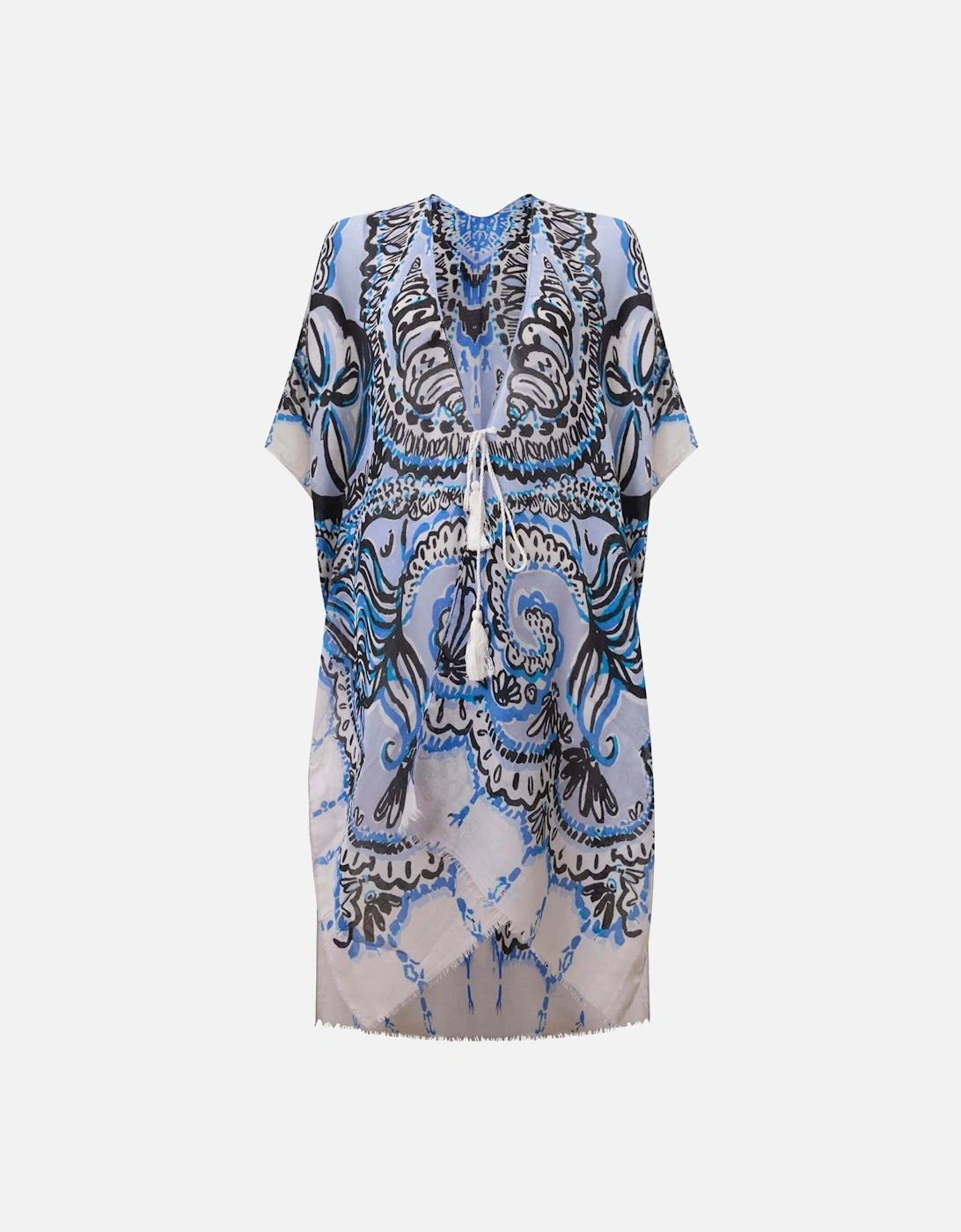 Ethnic Print Blue Kaftan