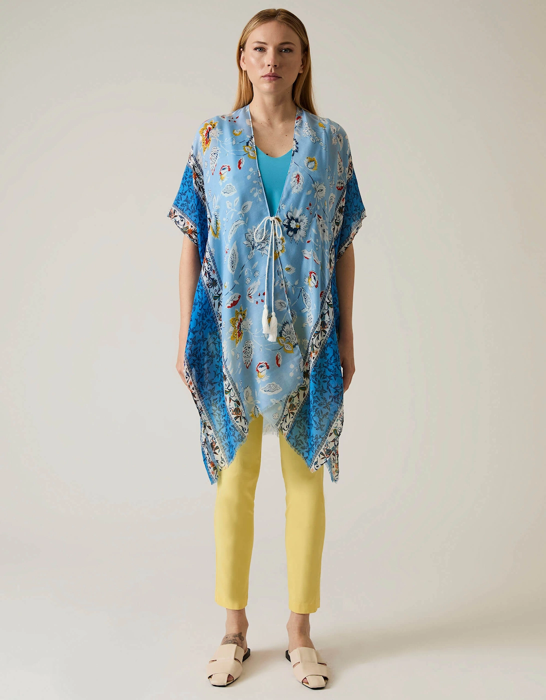 Floral Paisley Blue Kaftan, 7 of 6