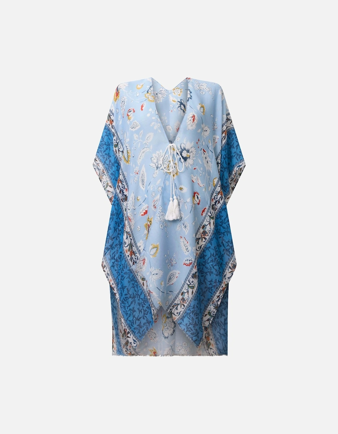 Floral Paisley Blue Kaftan