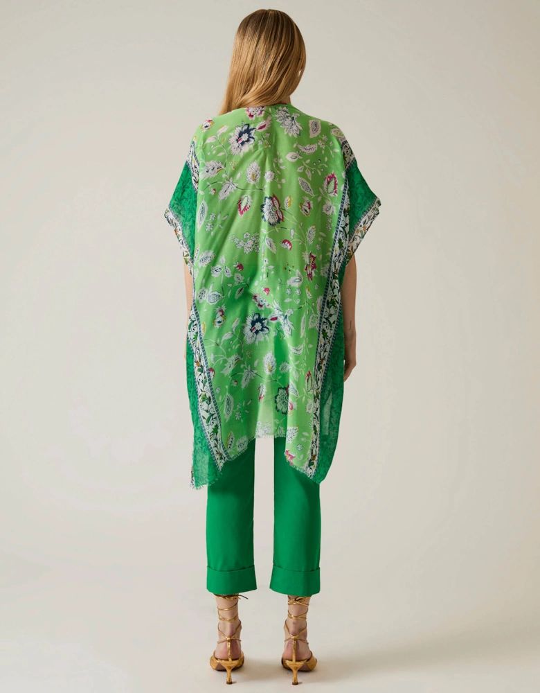 Floral Paisley Green Kaftan