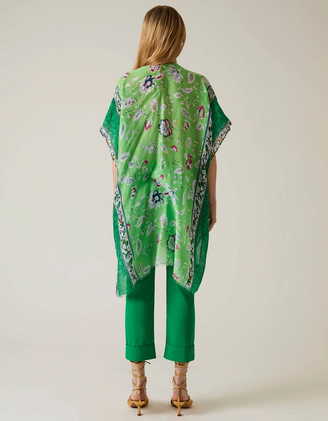 Floral Paisley Green Kaftan